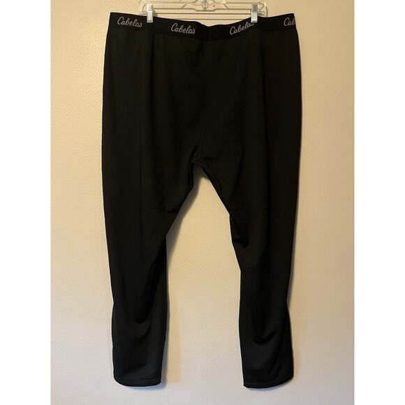 Cabelas Men's Heavy Weight Size 3XL Base Layer Black Thermal Pants Outdoors - Picture 3 of 8